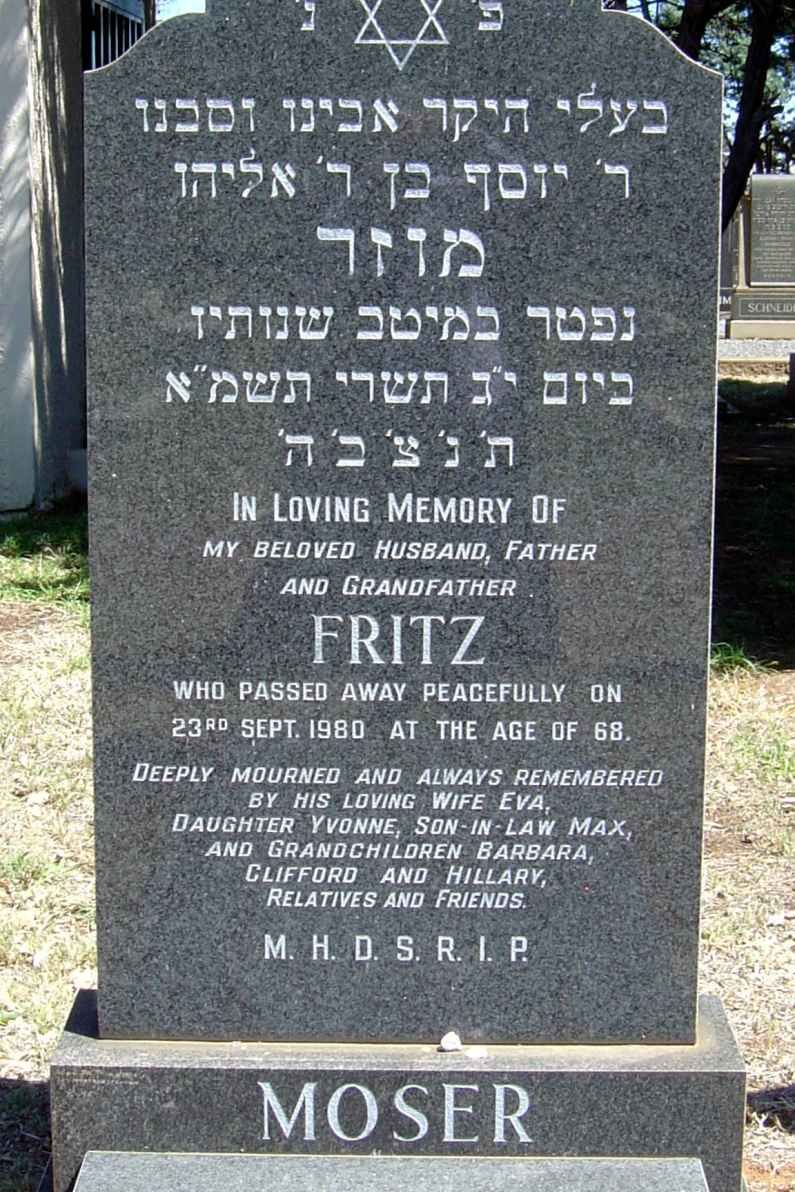 MOSER Fritz -1980