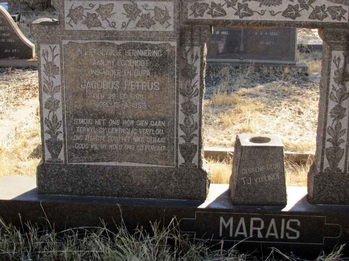 MARAIS Jacobus Petrus 186?-1955