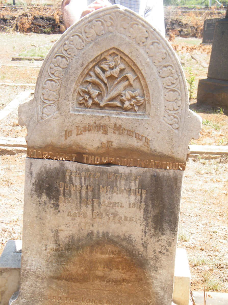 McARTHUR Duncan ? &amp; McARTHUR Margaret Thompson -1915