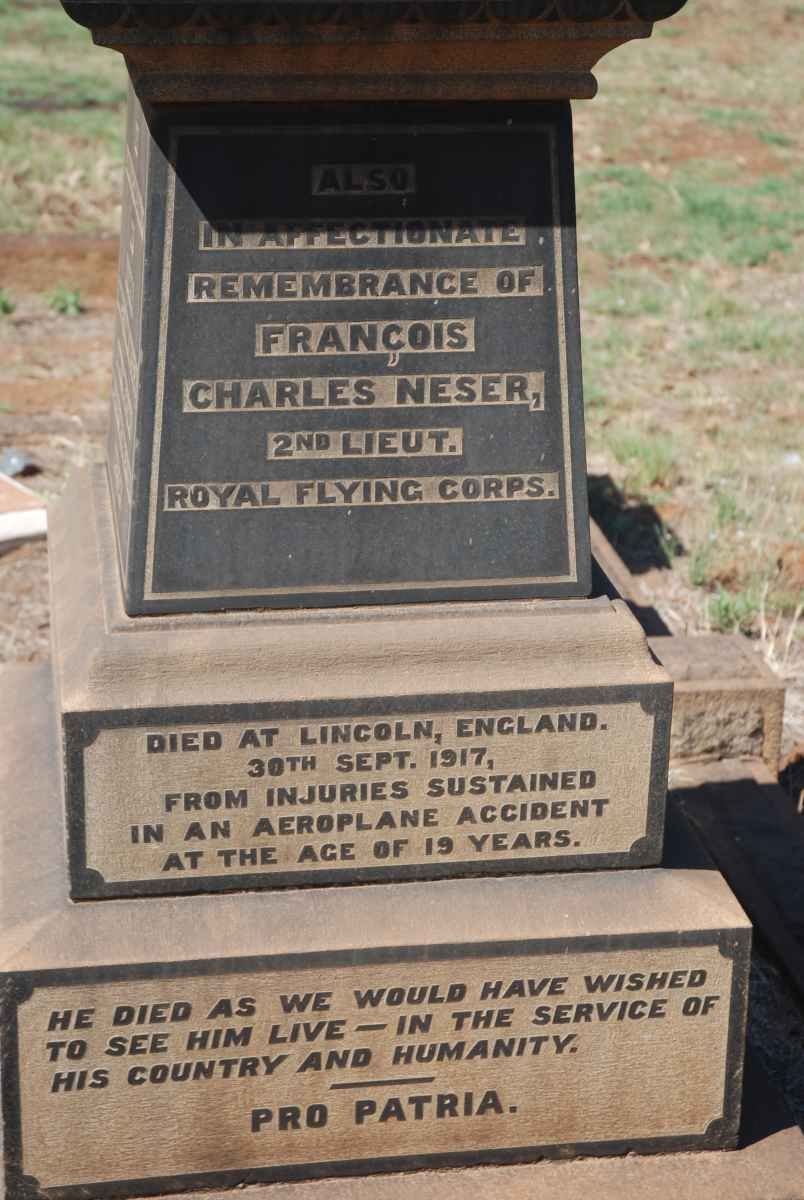 NESER Francois Charles -1917
