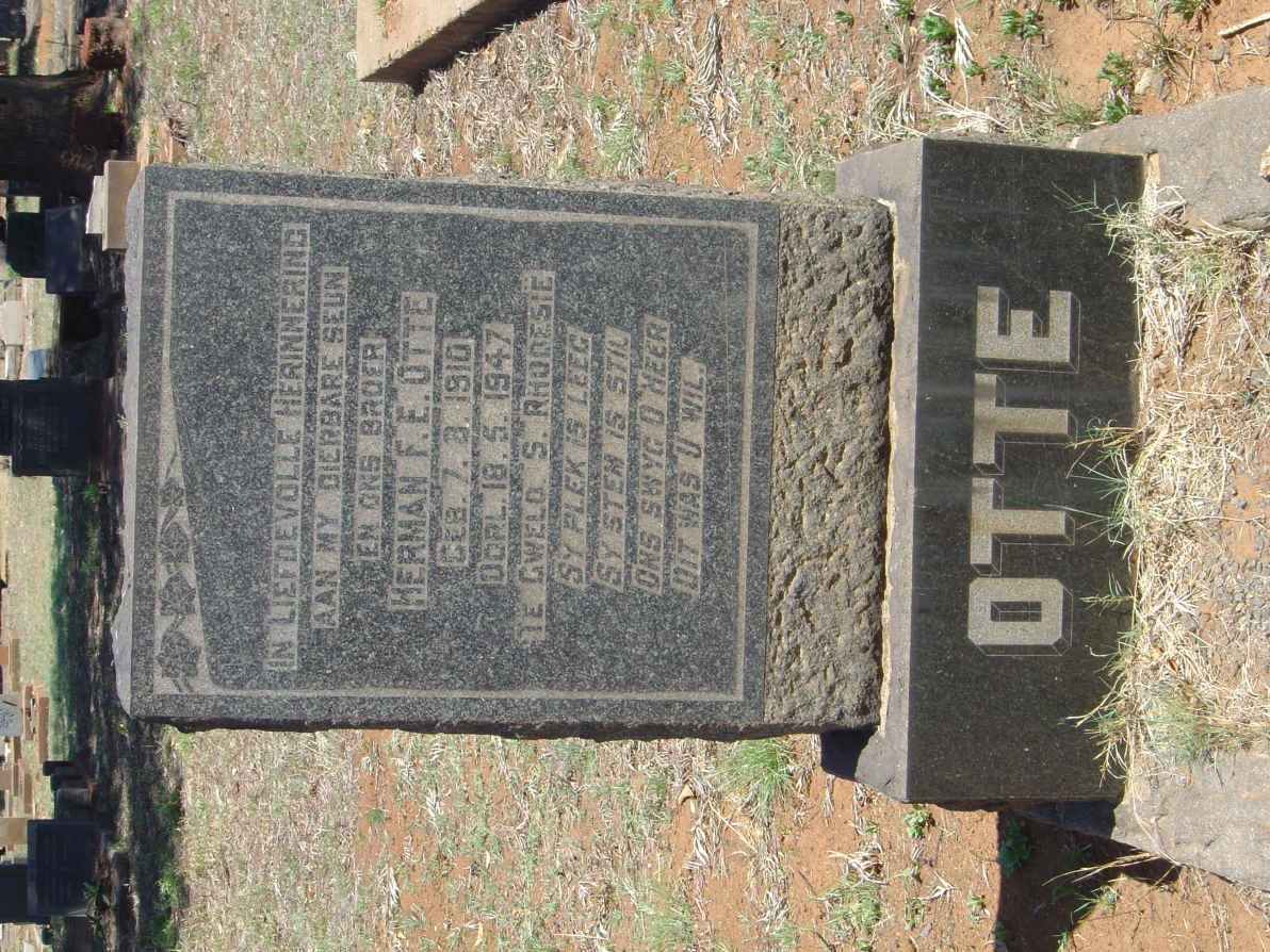 OTTE Herman F.E. 1910-1947