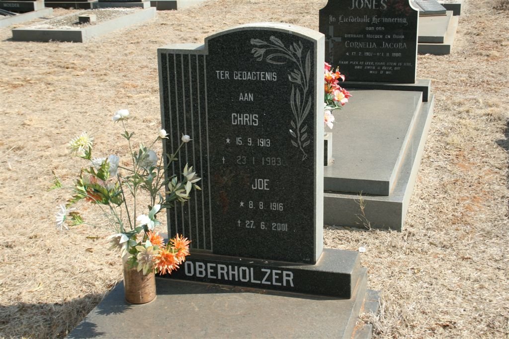 OBERHOLZER Chris 1913-1983 :: OBERHOLZER Joe 1916-2001