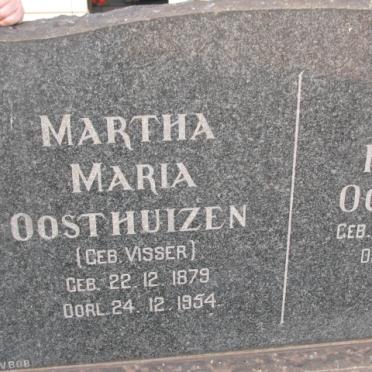 OOSTHUIZEN Charles Frederick 1868-1930 &amp; Martha Maria VISSER 1879-1954