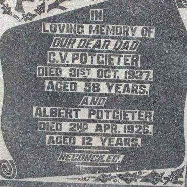 POTGIETER C.V. -1937 :: Albert -1926