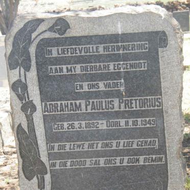PRETORIUS Abraham Paulus 1892-1949
