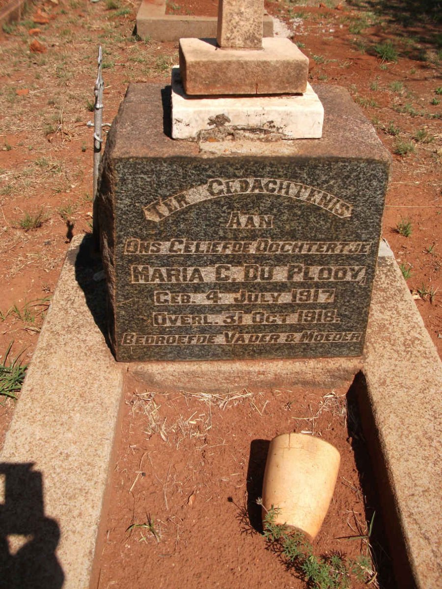PLOOY Maria C., du 1917-1918
