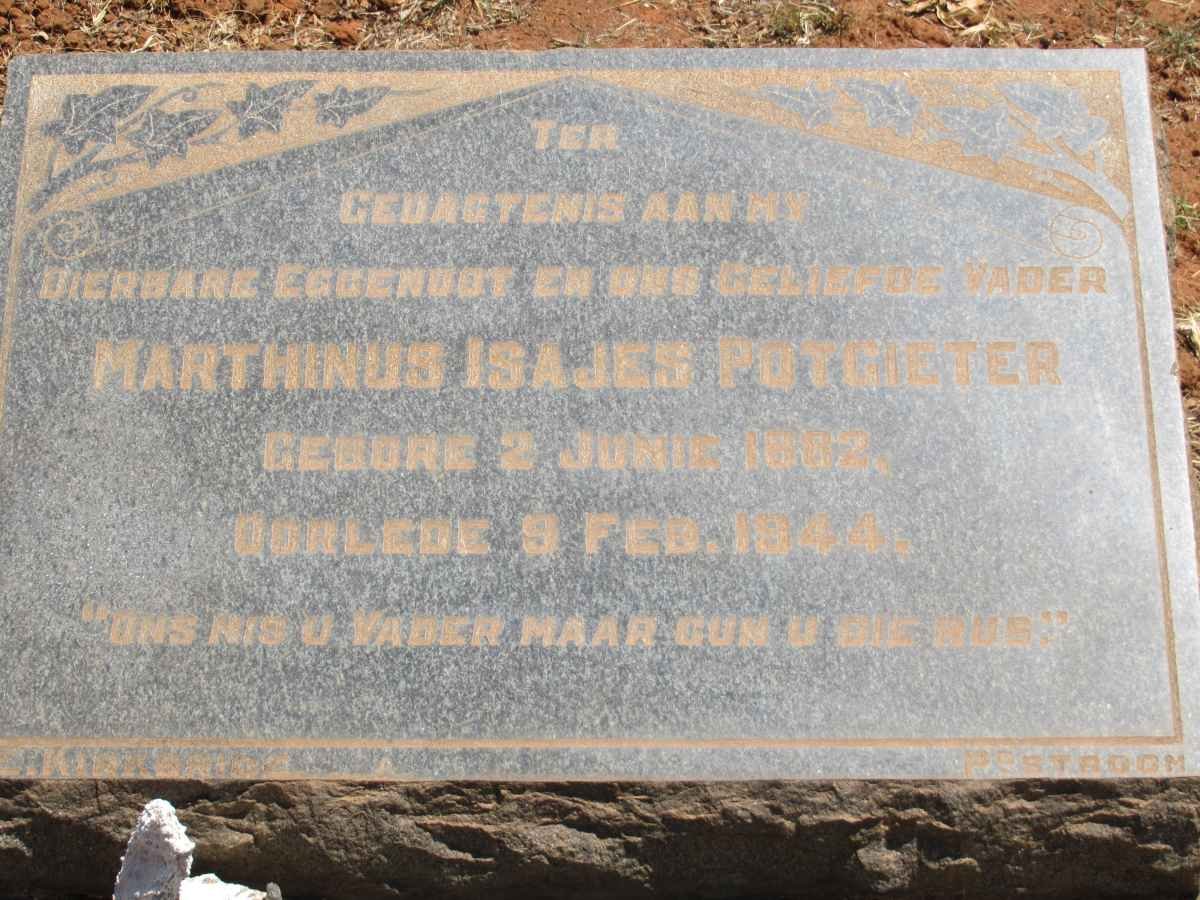 POTGIETER Marthinus Isajes 1882-1944