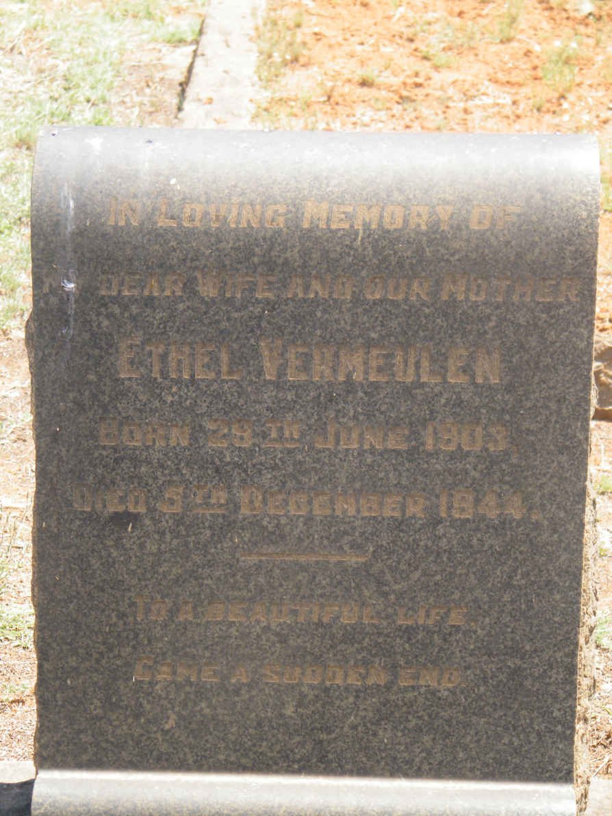 VERMEULEN Ethel 1903-1944