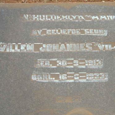 VILJOEN Willem Johannes 1913-1933