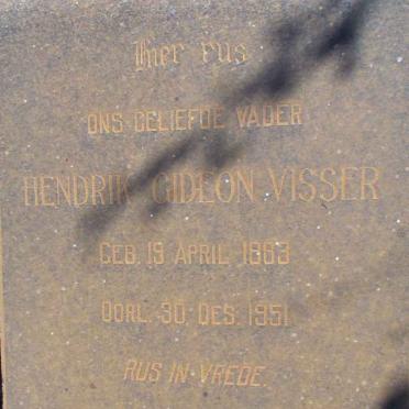 VISSER Hendrik Gideon 1883-1951