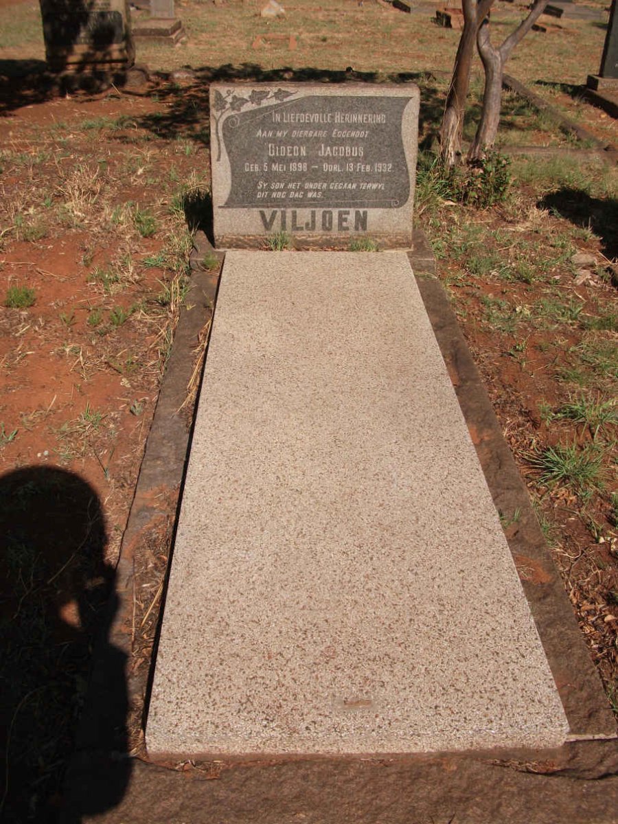 VILJOEN Gideon Jacobus 1898-1932