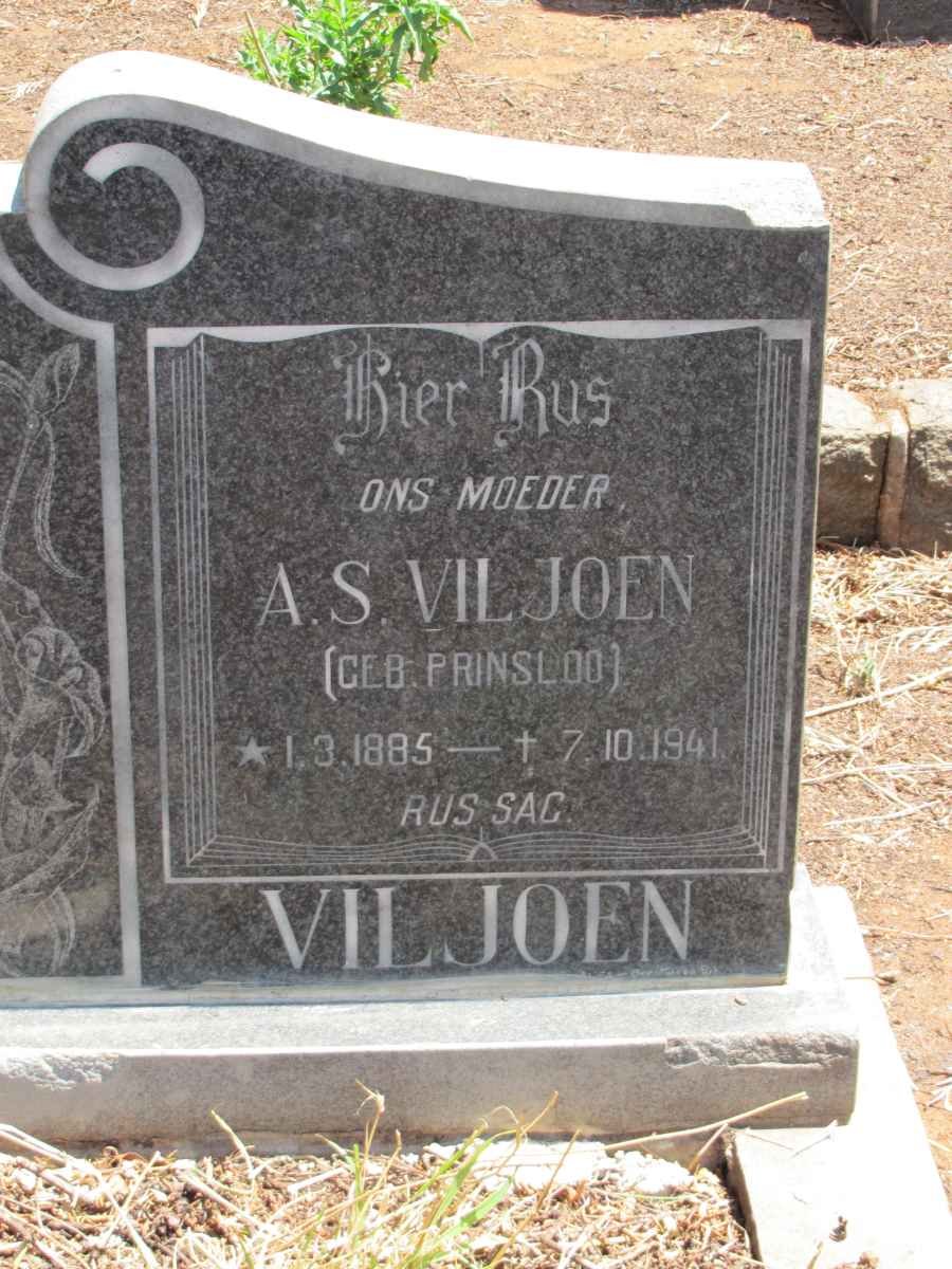 VILJOEN A.S. nee PRINSLOO 1885-1941