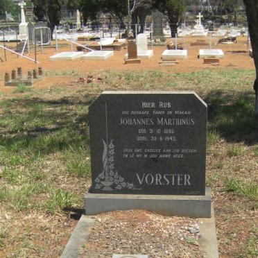 VORSTER Johannes Marthinus 1895-1943