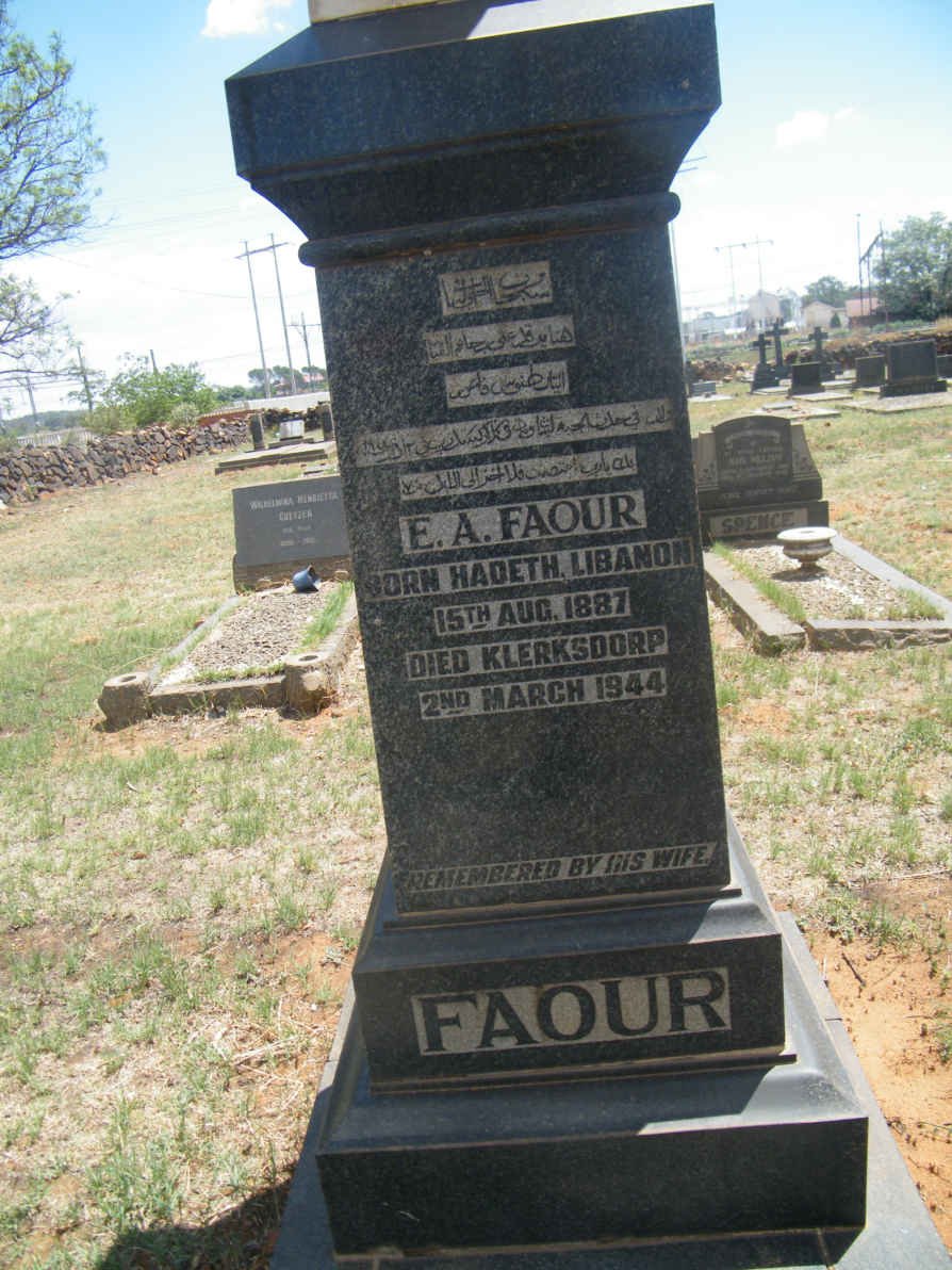 FAOUR E.A. 1887-1944