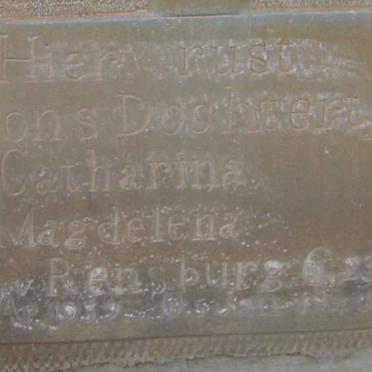 RENSBURG Catharina Magdelena, J.v. 1939-1940