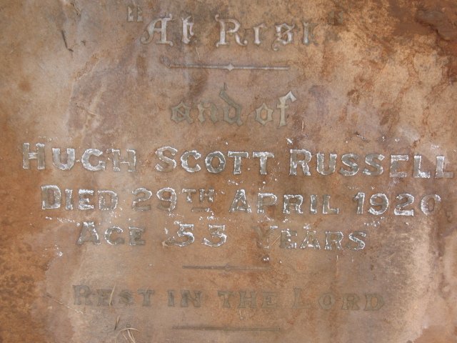 RUSSELL Hugh Scott -1920