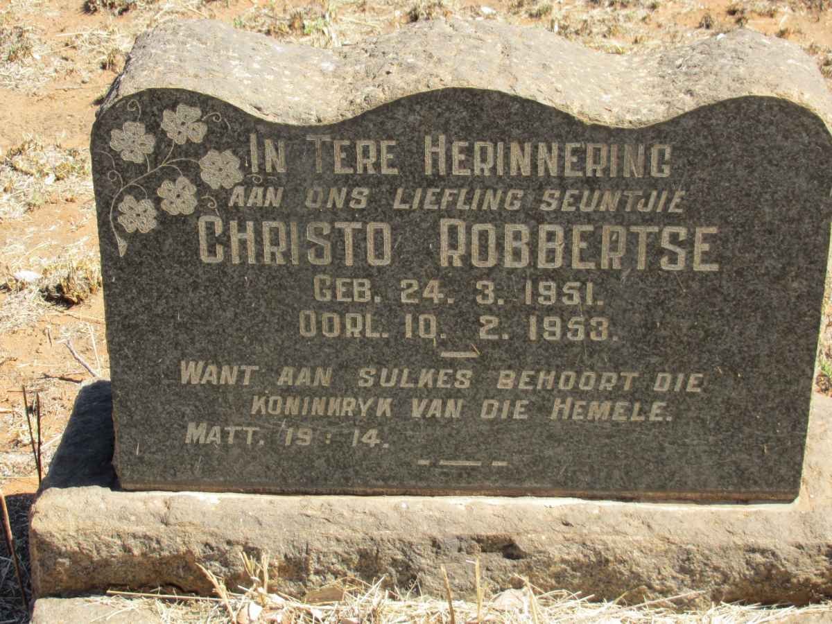 ROBBERTSE Christo 1951-1953