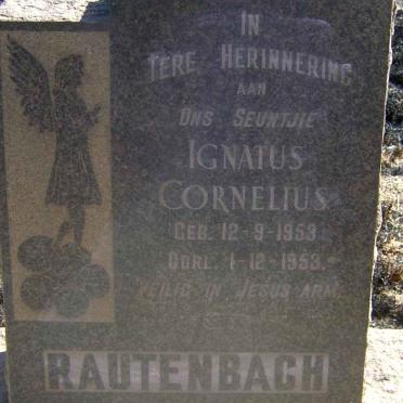 RAUTENBACH Ignatus Cornelius 1953-1953