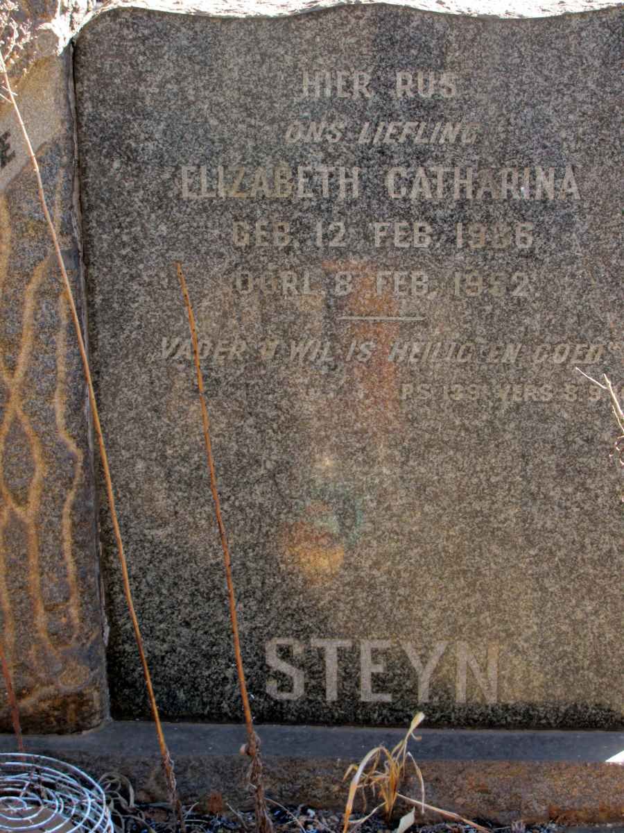 STEYN Elizabeth Catharina 1936-1952