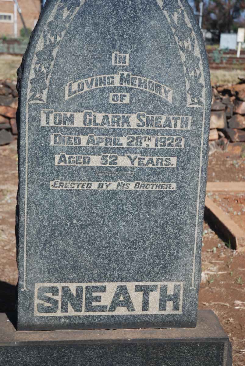 SNEATH Tom Clark -1922