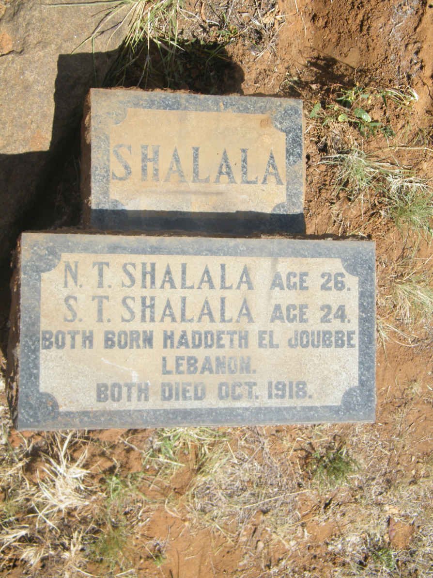SHALALA N.T. -1918 :: SHALALA S.T. -1918
