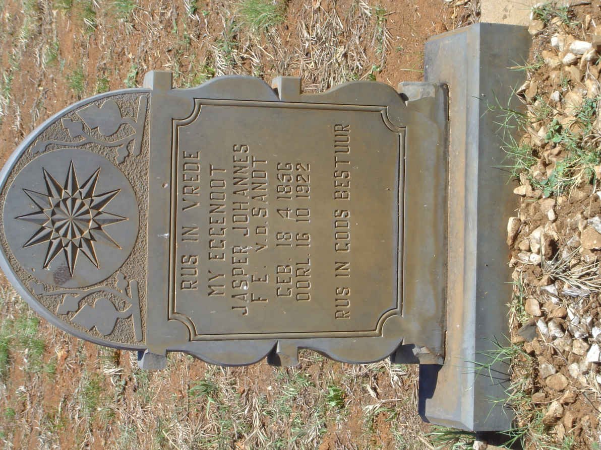 SANDT Jasper Johannes F.E., v.d. 1856-1922