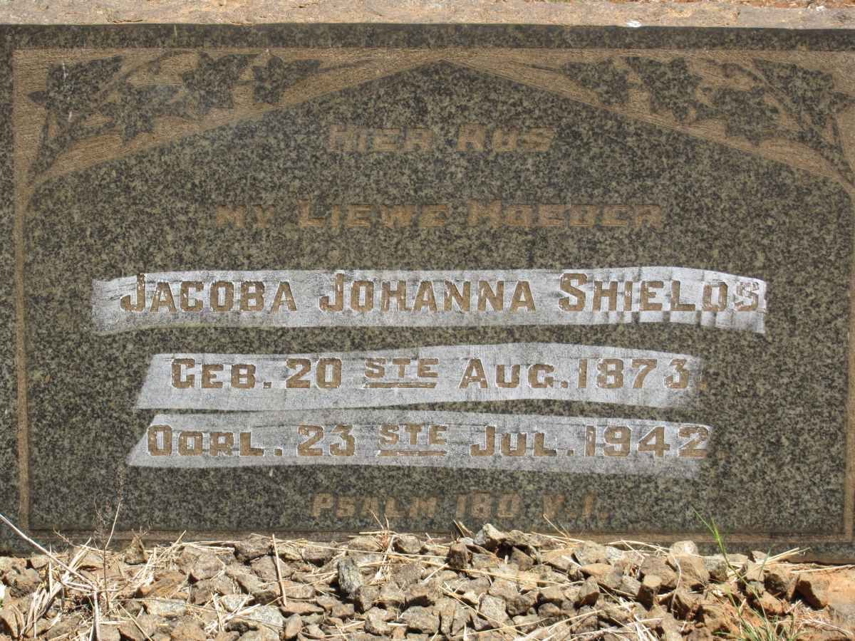SHIELDS Jacoba Johanna 1873-1942