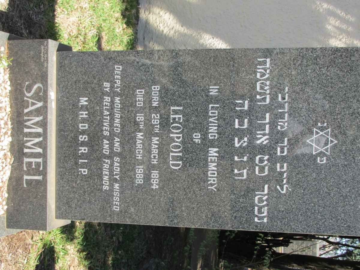 SAMMEL Leopold 1894-1988