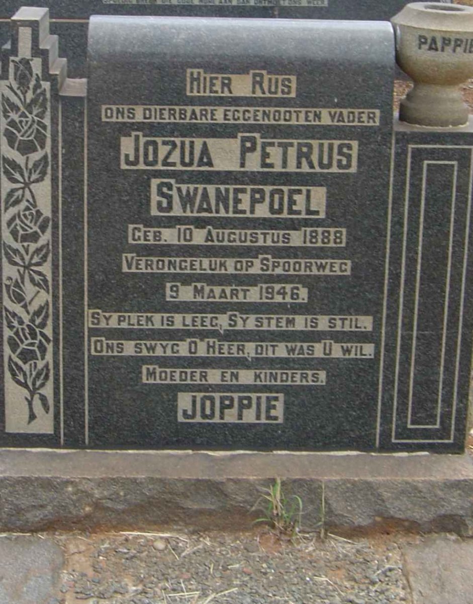 SWANEPOEL Jozua Petrus 1888-1946