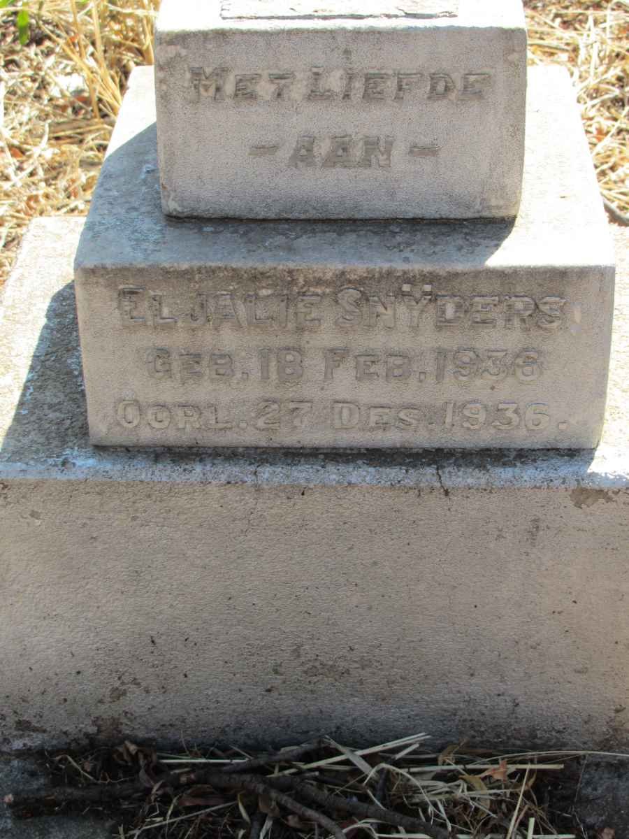 SNYDERS Eljalie 1936-1936