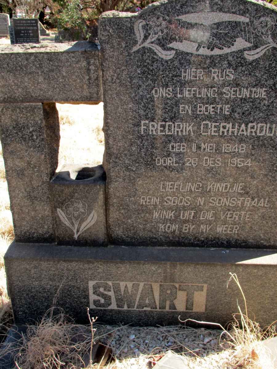SWART Fredrik Gerhardus 1848-1954