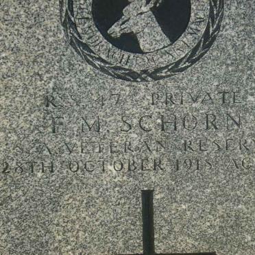 SCHORN F.M. -1918