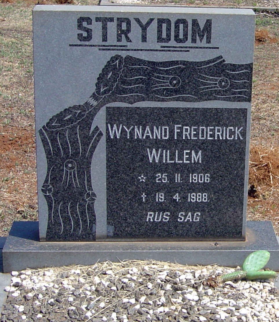 STRYDOM Wynand Frederick Willem 1906-1988