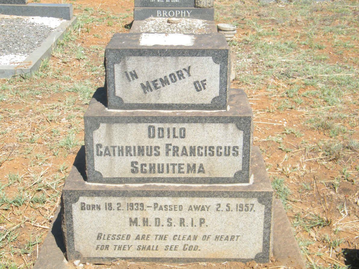 SCHUITEMA Odilo Cathrinus Franciscus 1939-1957