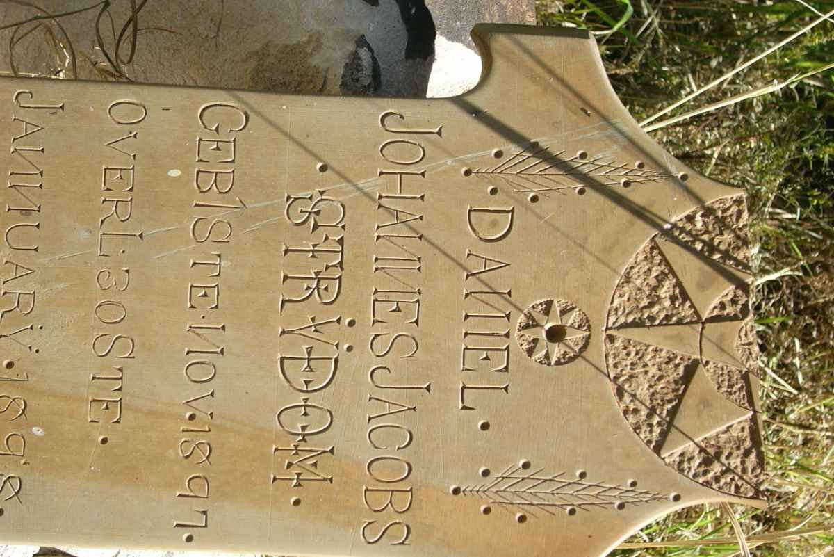 STRYDOM Daniel Johannes Jacobs 1897-1898