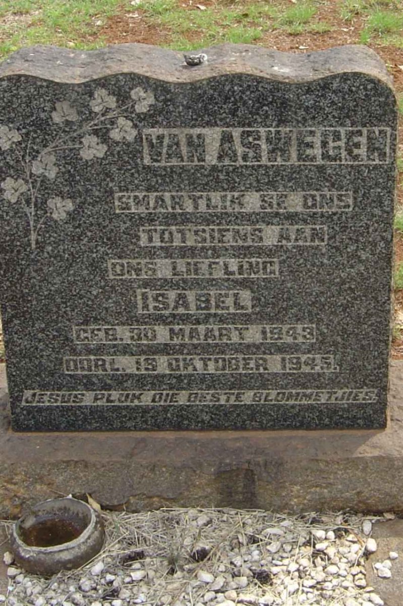 ASWEGEN Isabel, van 1943-1945