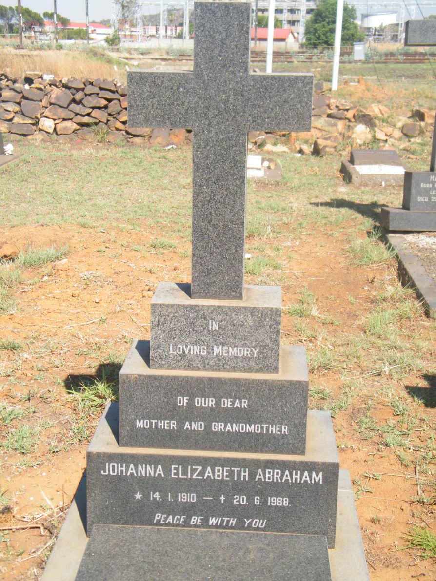 ABRAHAM Johanna Elizabeth 1910-1988