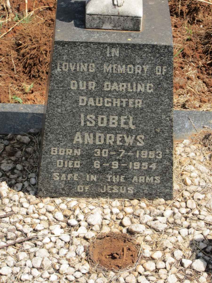 ANDREWS Isobel 1953-1954