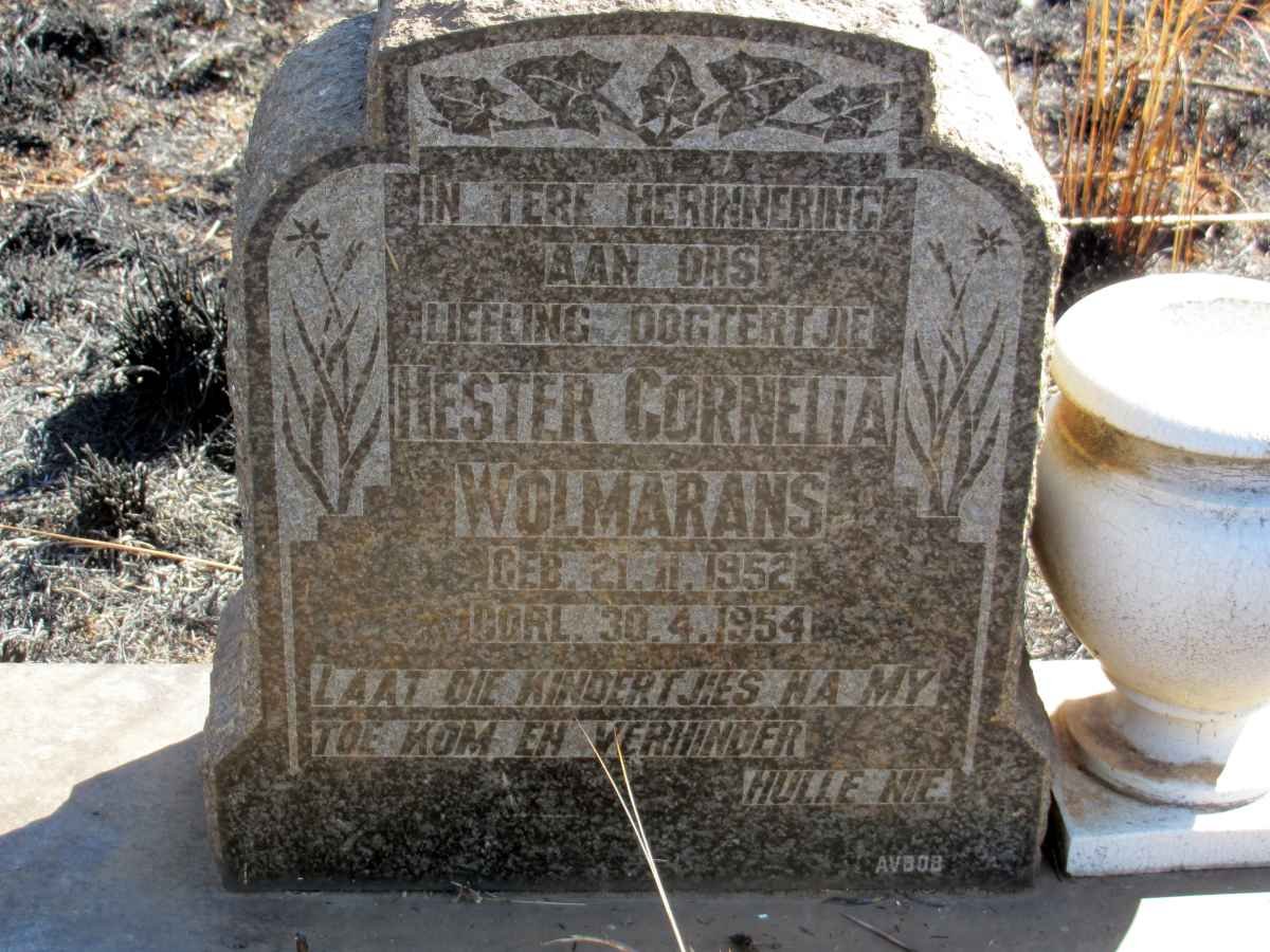 WOLMARANS Hester Cornelia 1952-1954