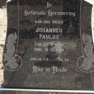 WYK Johannes Paulus, van 1888-1974 &amp; Carolina Susara Cecillia WHEELER 1892-1967