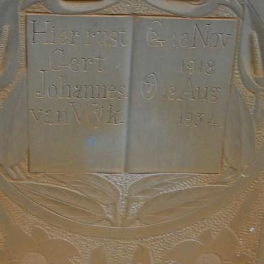 WŸK Gert Johannes, van 1918-1934