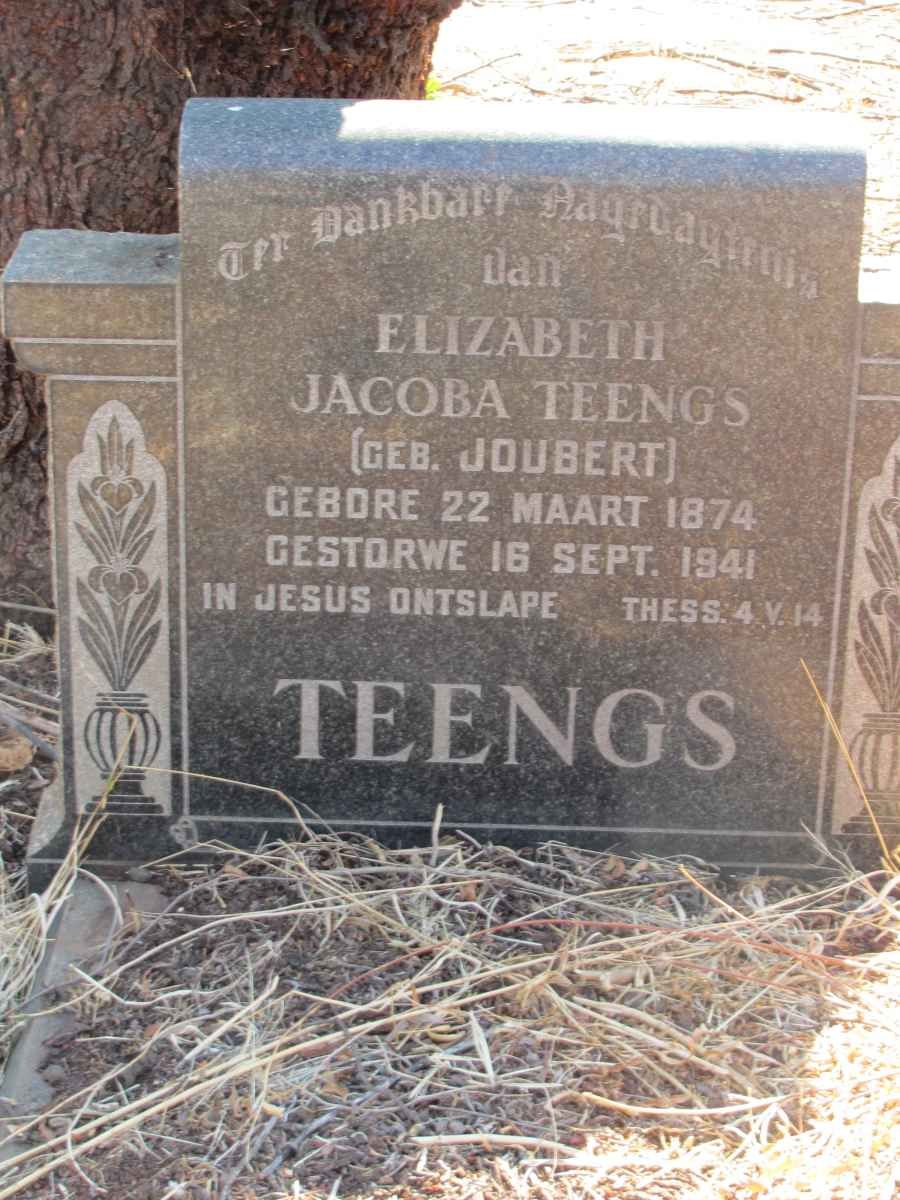 TEENGS Elizabeth Jacoba nee JOUBERT 1874-1941