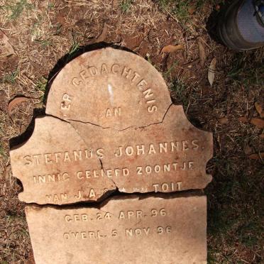 TOIT Stefanus Johannes, du 1896-1896
