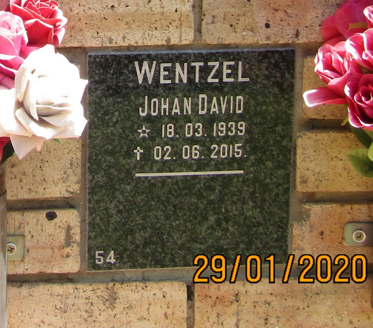 WENTZEL Johan David 1939-2015