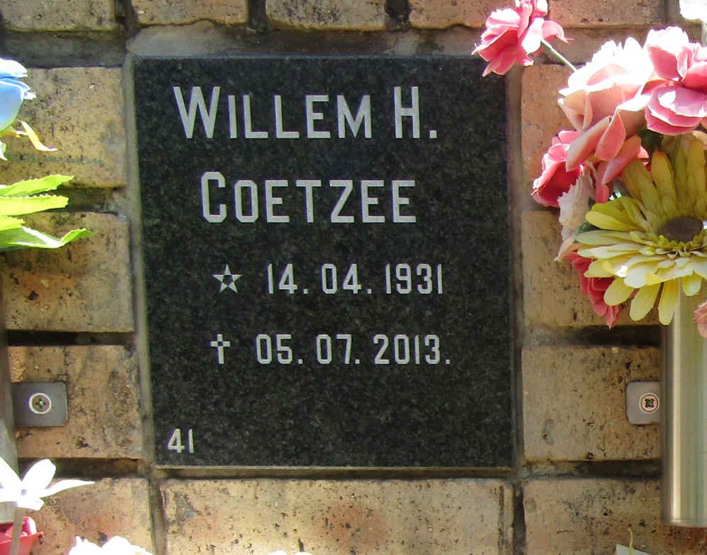 COETZEE Willem H. 1931-2013