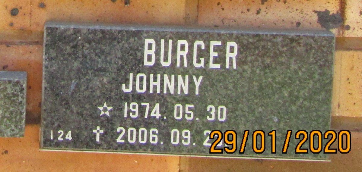 BURGER Johnny 1974-2006