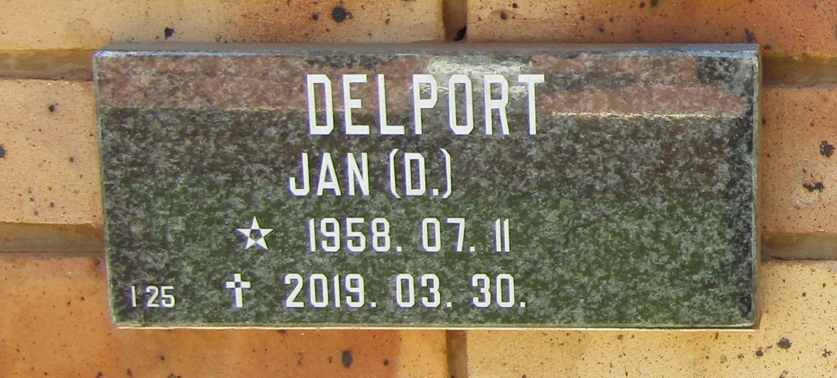 DELPORT D. 1958-2019