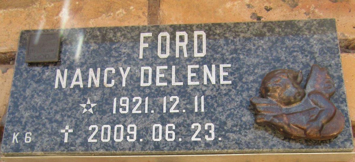 FORD Nancy Delene 1921-2009