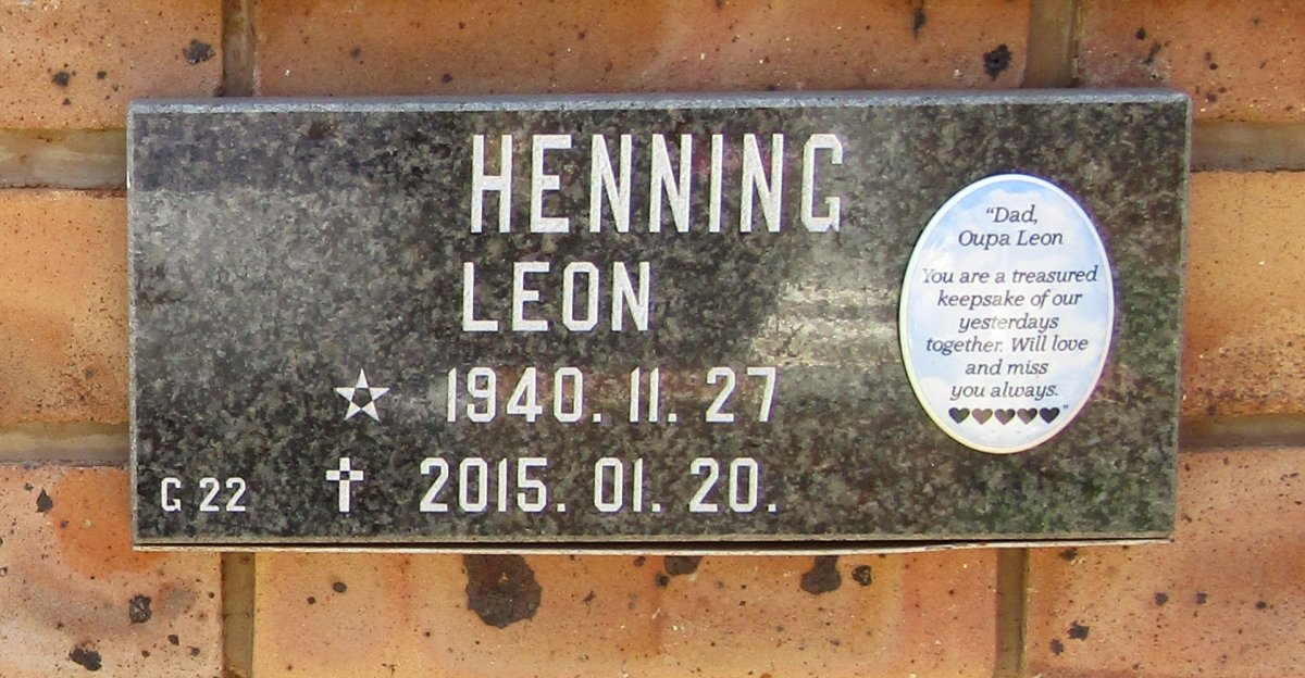 HENNING Leon 1940-2015