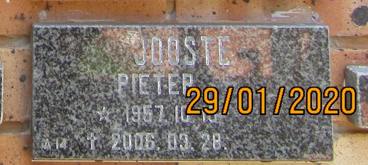 JOOSTE Pieter 1957-2006
